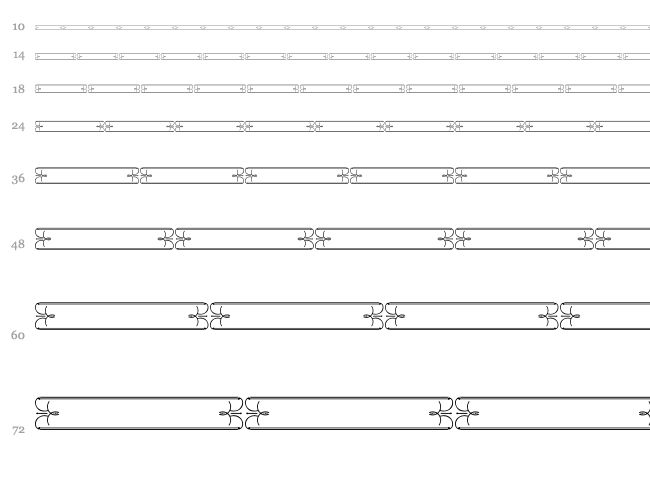 Vintage Panels 014 font waterfall